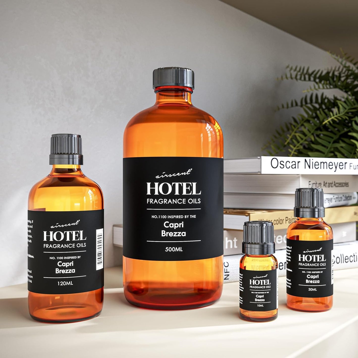 AirScent Capri Brezza Diffuser Oil No. 1100 - Volcano-Inspired Premium Fragrance Oil for Ultrasonic and Waterless Diffusers and Crafting - 30 ml, 1 fl oz Glass Bottle with Dropper