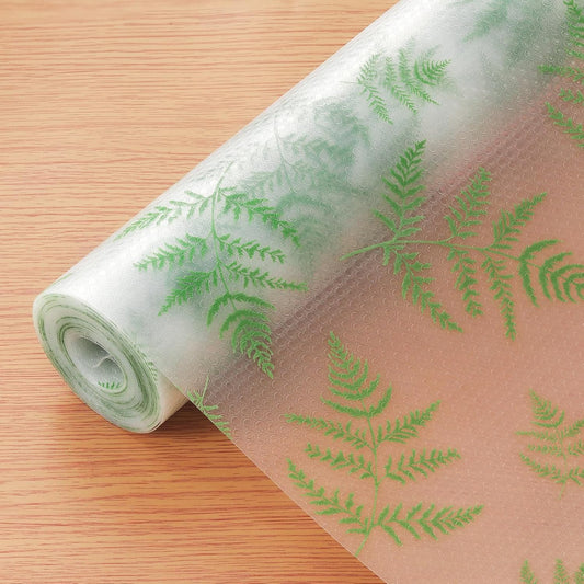 Cooyes Shelf Liners for Kitchen Cabinets, Waterproof and Oil-Proof Kitchen Cupboard Liner, Refrigerator Liners and Plastic Drawer Mats EVA Non Adhesive Shelves