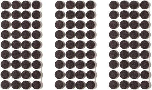 Furnigear Felt Furniture Pads for Hardwood Floors - Self Adhesive Chair Felt Pad, Floor Protector for Furniture Feet, Furniture Sliders Moving Furniture Smoothly, Anti Scratch 108 Pcs 5/8" Round Brown