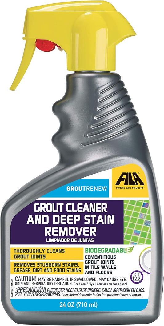 FILA Filagrout Net 24 OZ, Grout Cleaner for Tile Floors, Ceramic Tile and Porcelain Tile, Non-acid and Biodegradable
