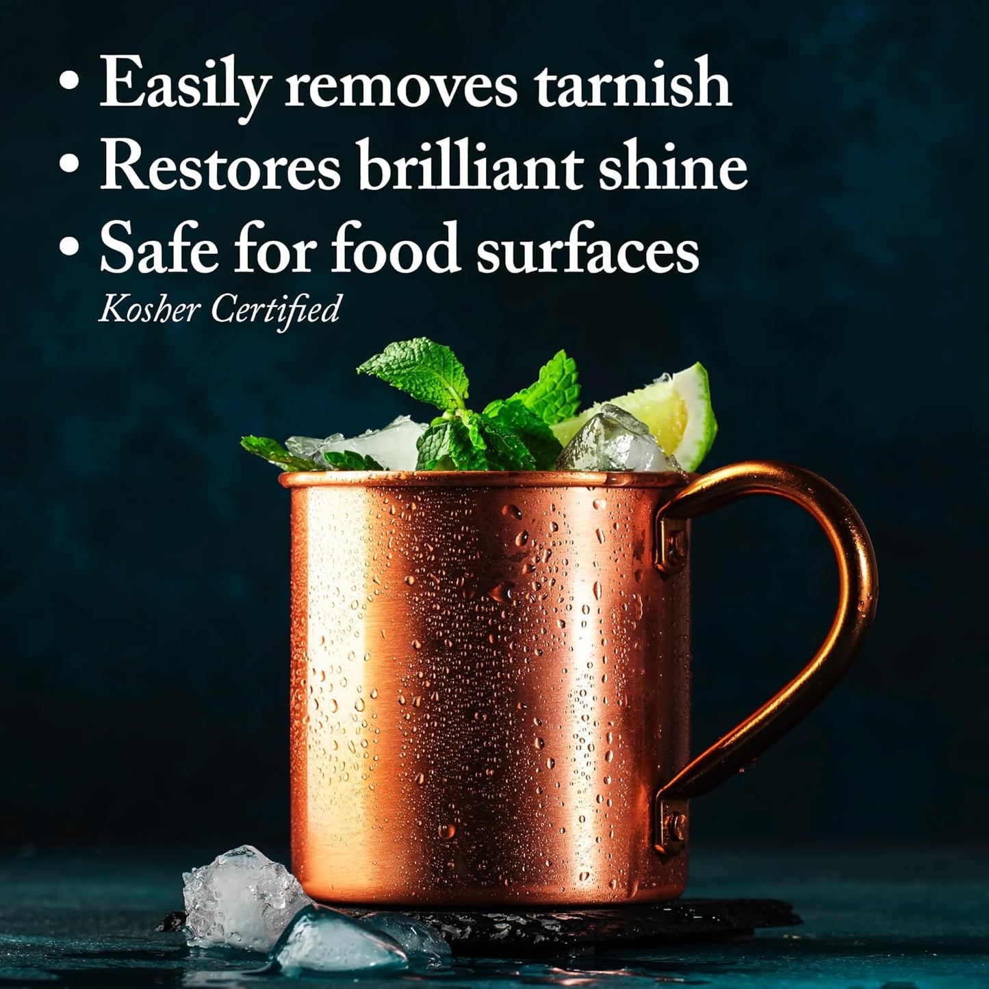 Goddard’s Copper & Brass Polish, Copper Cleaner & Brass Cleaner for Long-Lasting Shine, Metal Polish for Pewter, Chrome & More, Metal Polishing Compound (7oz)