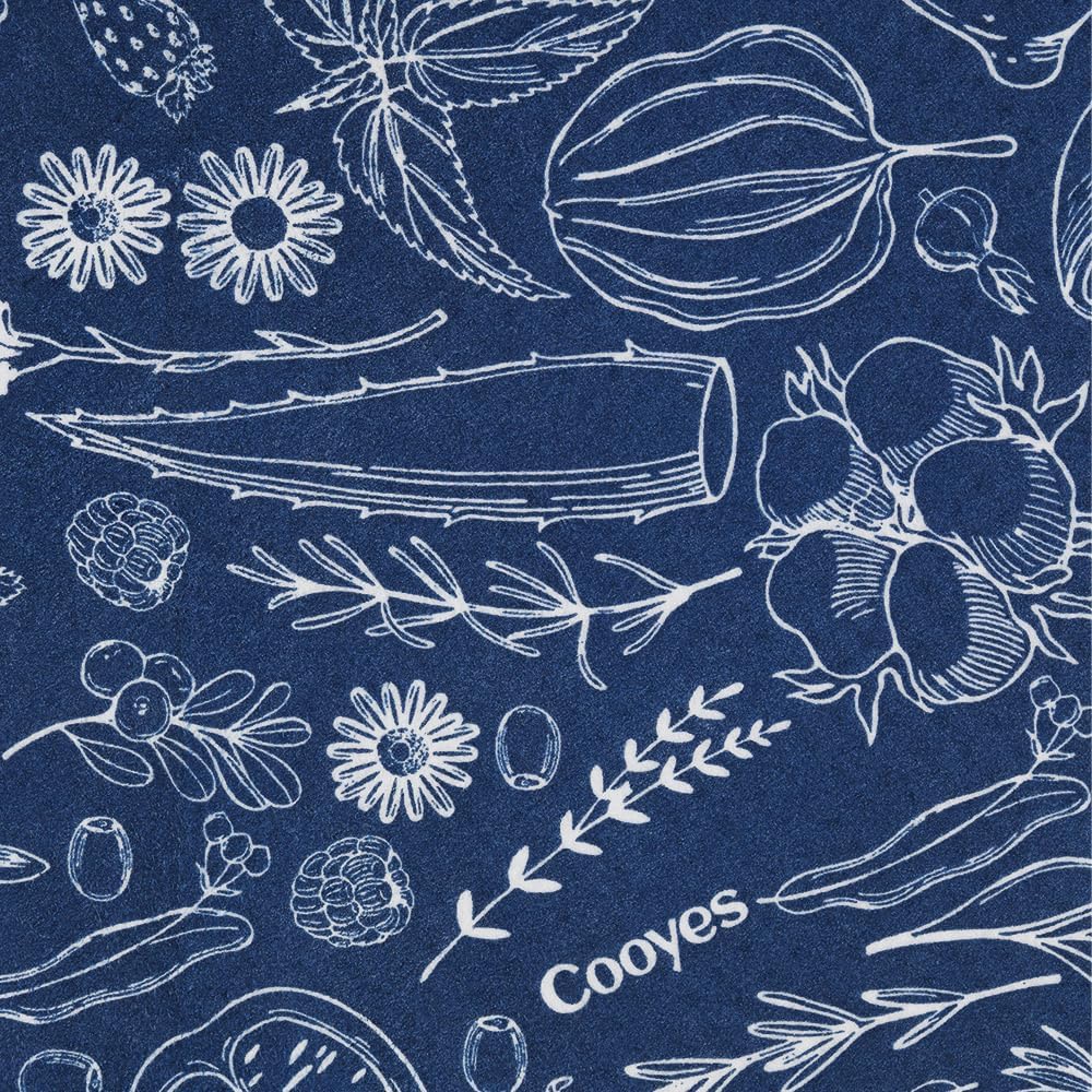 Cooyes Fridge Bin Liners, 12 Pack Refrigerator Liners with Non-Slip Particles, Drawer Mats for Kitchen Cabinets, Breathable Cloth Material, Washable, Keep Produce Fresh Longer