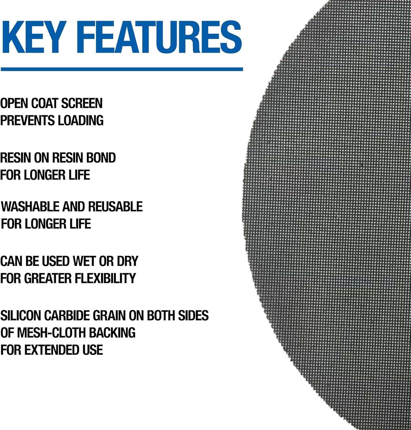 Floor Sanding Screen Disc, 10 Pack, 17", Grit 60