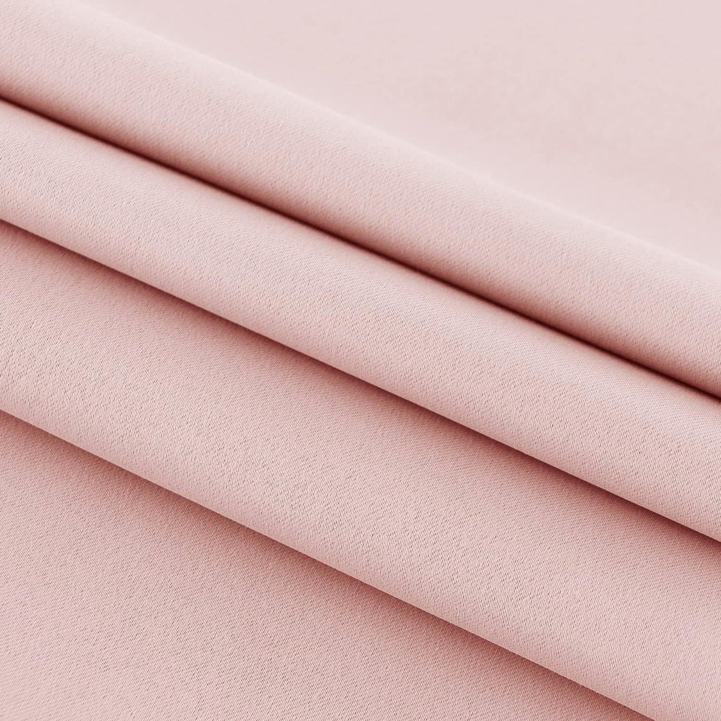 DWCN French Door Curtains – Rod Pocket Thermal Blackout Curtain for Doors with Glass Window, Kitchen and Patio Doors for Privacy, 25 X 72 Inches Long, 1 Curtain Panel with Tieback,Blush Pink