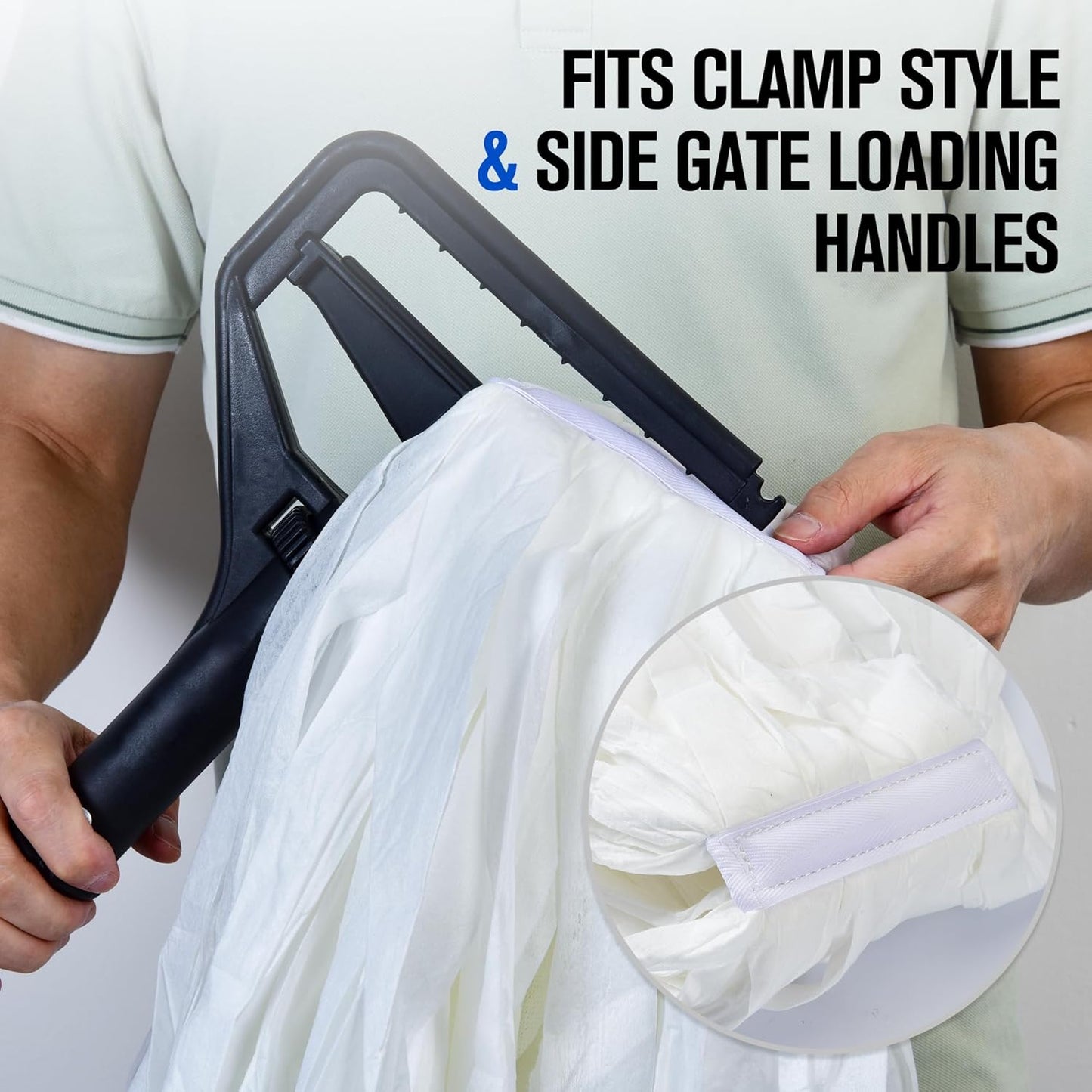 Matthew Cleaning Looped-Open Disposable Industrial Wet Mop Head 1.25'' Universal Headband Non-Woven Commercial Replacement for Indoor & Outdoor Use, Floor Cleaning String Mop Refill 3 Pack