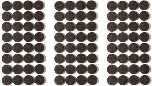 Furnigear Felt Furniture Pads for Hardwood Floors - Self Adhesive Chair Felt Pad, Floor Protector for Furniture Feet, Furniture Sliders Moving Furniture Smoothly, Anti Scratch 96 Pcs 3/4" Round Brown