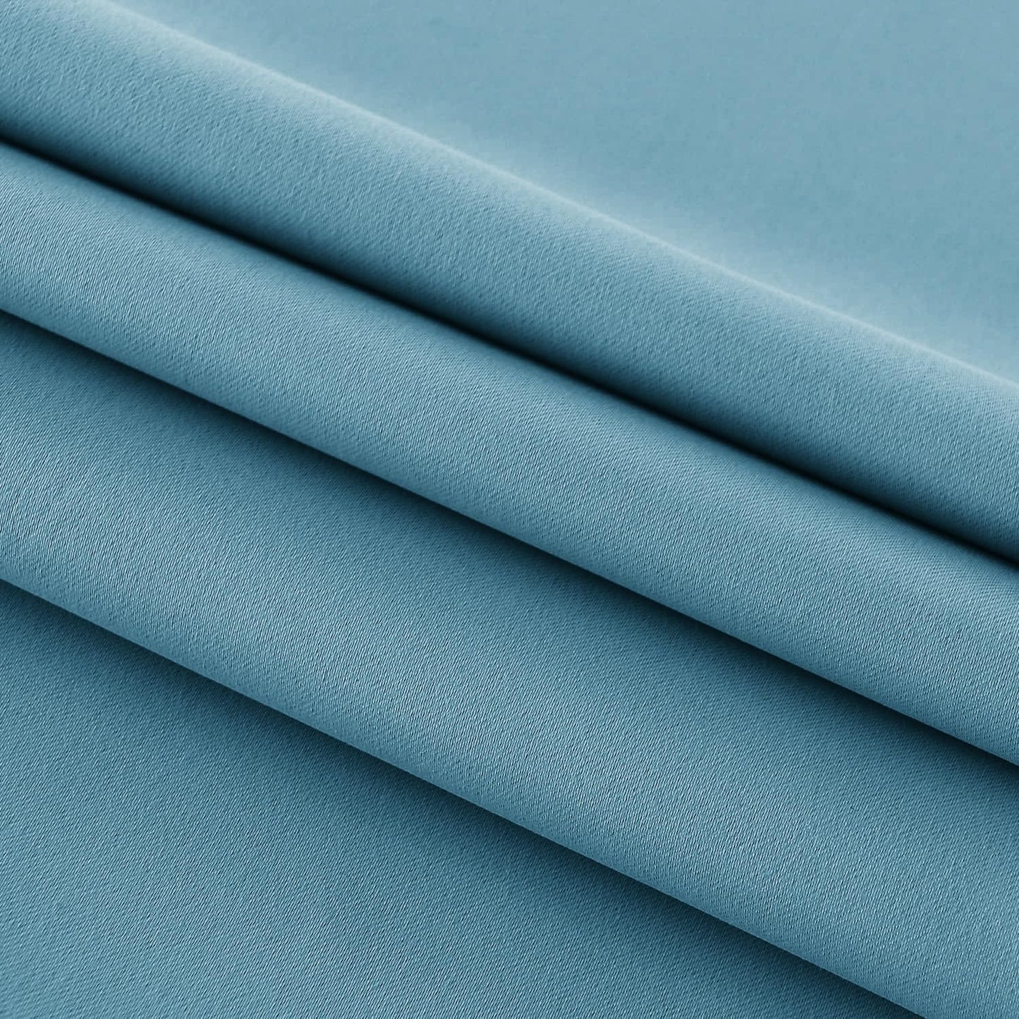 DWCN French Door Curtains – Rod Pocket Thermal Blackout Curtain for Window/Patio Doors/Doorways/Classroom/Kitchen for Privacy, 25W by 72L Inches, 1 Panel with Tieback, Stone Blue