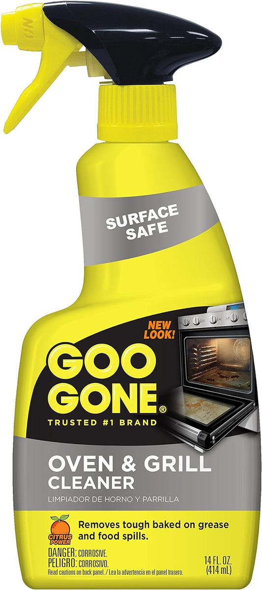 Goo Gone Oven and Grill Cleaner - 14 Ounce - Removes Tough Baked On Grease and Food Spills Surface Safe