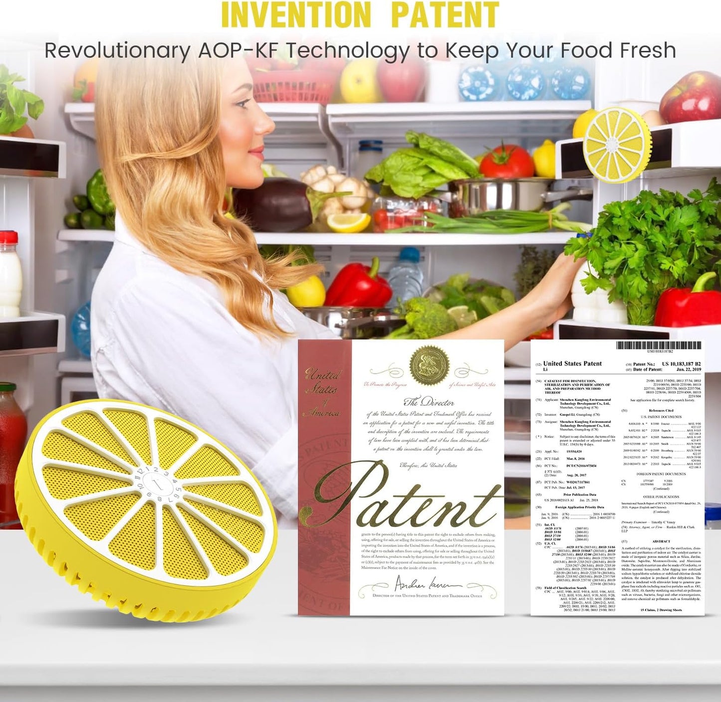 Fridge Deodorizer Odor Eliminator - Refrigerator Cleaner Freshener For Home, Smell Remover For Kitchen, More Effective Than Baking Soda Bamboo Air Purifier Bags