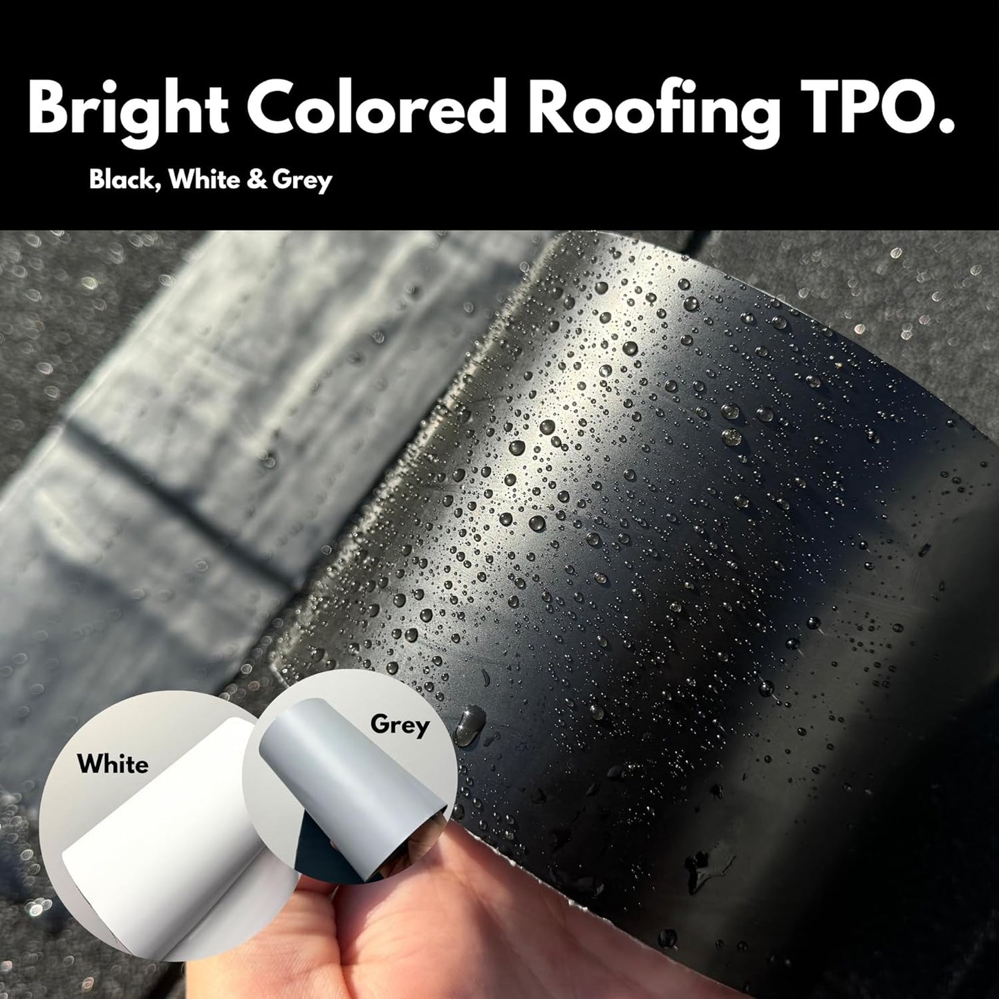 HSS Sealant Tape with MicroSealant - Waterproof Commercial Roofing Tape for Roof and RV Repair - UV- & Weatherproof - Black - 6 inch x 25 ft.