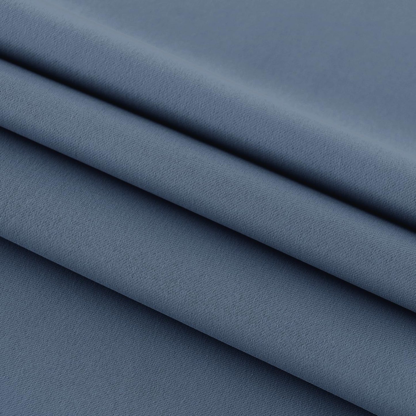 DWCN French Door Curtains – Rod Pocket Thermal Blackout Curtain for Doors with Glass Window, Kitchen and Patio Doors for Privacy, 25 X 72 Inches Long, 1 Curtain Panel with Tieback,Dusty Blue