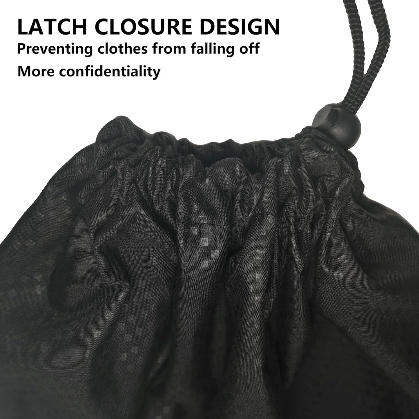 ZPECC Travel Laundry Bag 24 Pack,Bulk Extra Large Heavy Duty Bags, Durable Dirty Clothes Organizer With Drawstring, Fit a Basket or Hamper (40" X 30",Black)