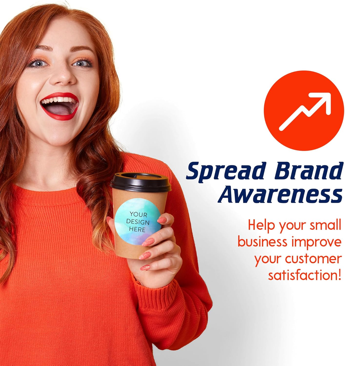 100 Custom Vinyl Stickers - Upload Your own Image, Text, Design, Logo - Personalized Logo Labels for Handmade, Packaging, Bottle, Jars, Candle, Brand Stickers (Sky Blue, 3x3)