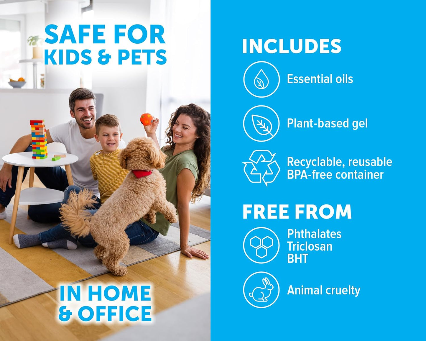 Bright Air 14 oz. Super Odor Eliminator, for Medium-Size Spaces, Cool Citrus Scent, Case of 6, Air Freshener, Natural Essential Oils, Lasts Up to 90 Days Each