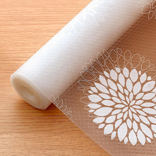 Cooyes Shelf Paper for Kitchen Cabinets Non Adhesive, Waterproof & Oil-Proof Kitchen Drawer Liner for Refrigerator Drawer Fridge Cupboard (23.6 Inch W x 354 Inch L)