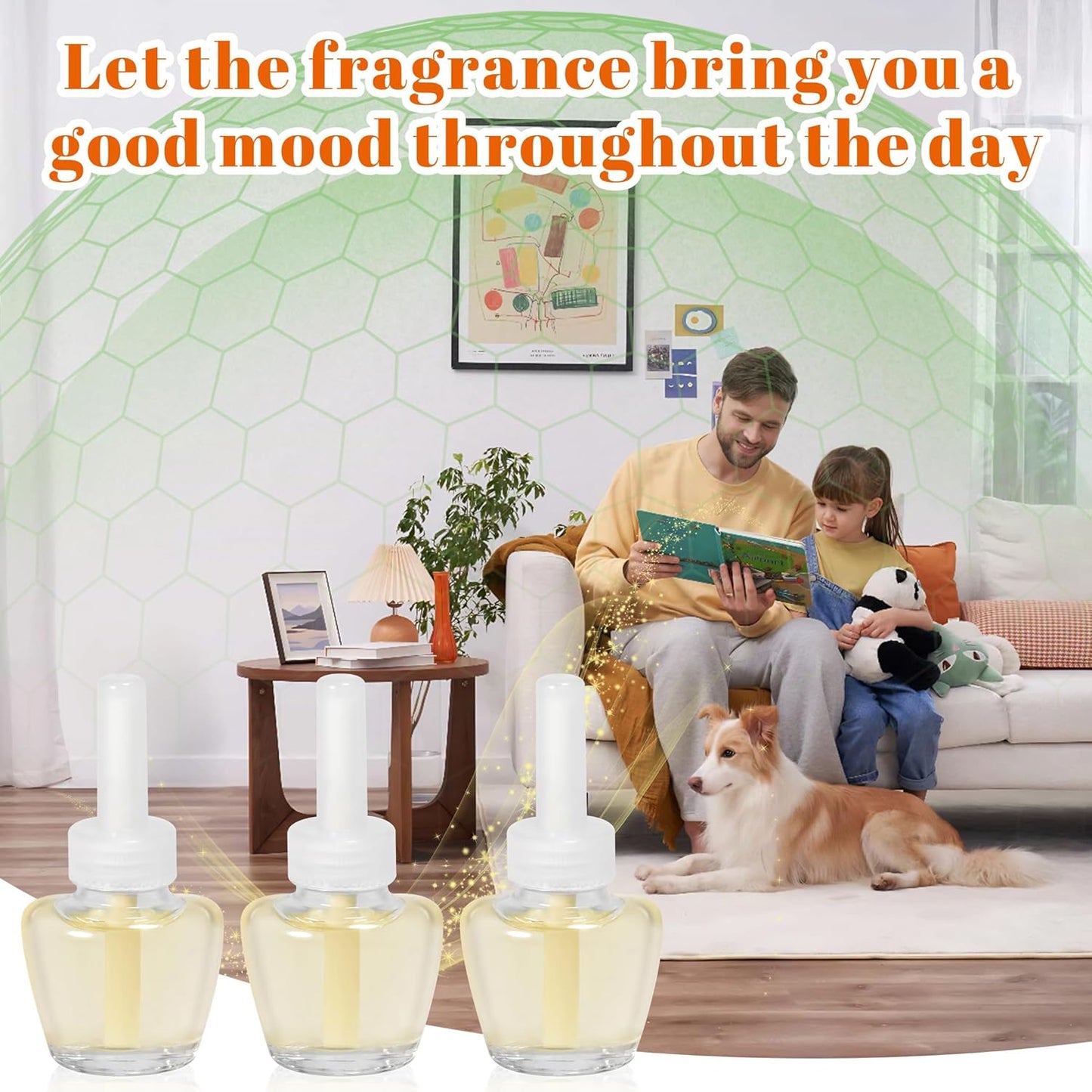 PlugIns Refills Air Freshener, Scented and Essential Oils for Home and Bathroom, Hawaiian, Jasmine, Cotton, Indoor Home Use, 12 Count, Compatible with Airwick, Compatible with Glade