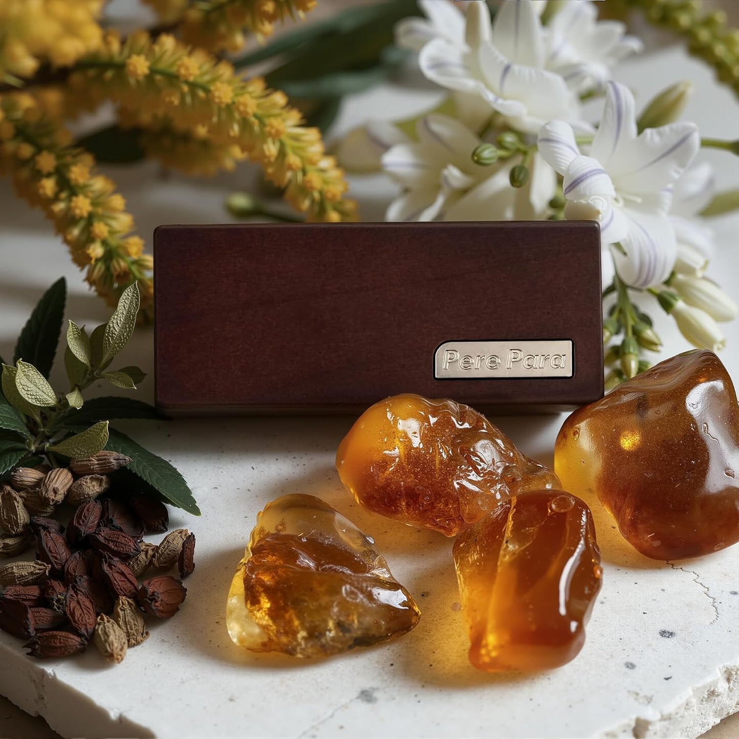 4 Refreshing Scent Bags Wood Car Air Freshener Vent Clip (Darkwood, Amber)- Natural Scent Diffuser for Car, Truck & SUV Premium Essential Oil Starter Kit Gift for Men & Women