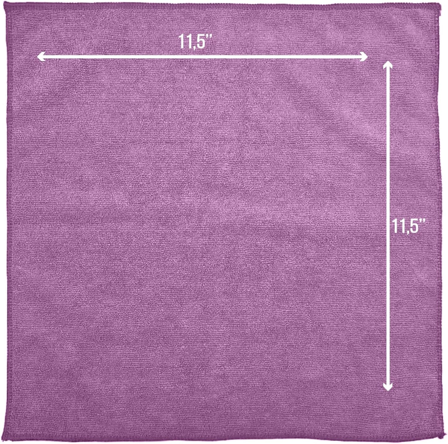 GREEN LIFESTYLE Chamois Cloth, Microfiber Cleaning Cloth 50 Pack, Borderless Towels Cleaning, Car Microfiber Towel, Drying Car Wash Towels (11.5" x 11.5", Multicolor)