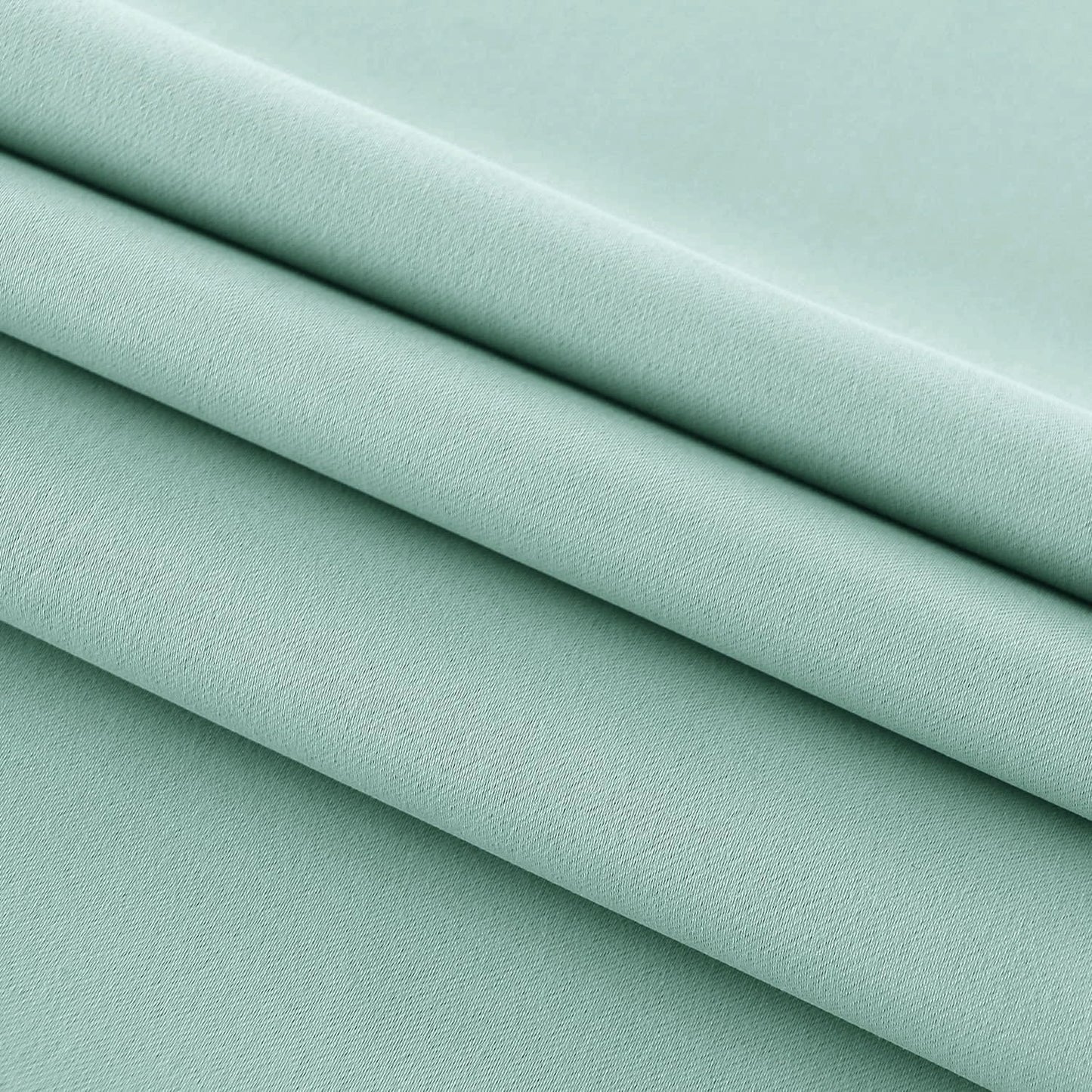 DWCN French Door Curtains – Rod Pocket Thermal Blackout Curtain for Doors with Glass Window, Kitchen and Patio Doors for Privacy, 54 X 72 Inches Long, 1 Curtain Panel with Tieback, Mint Green