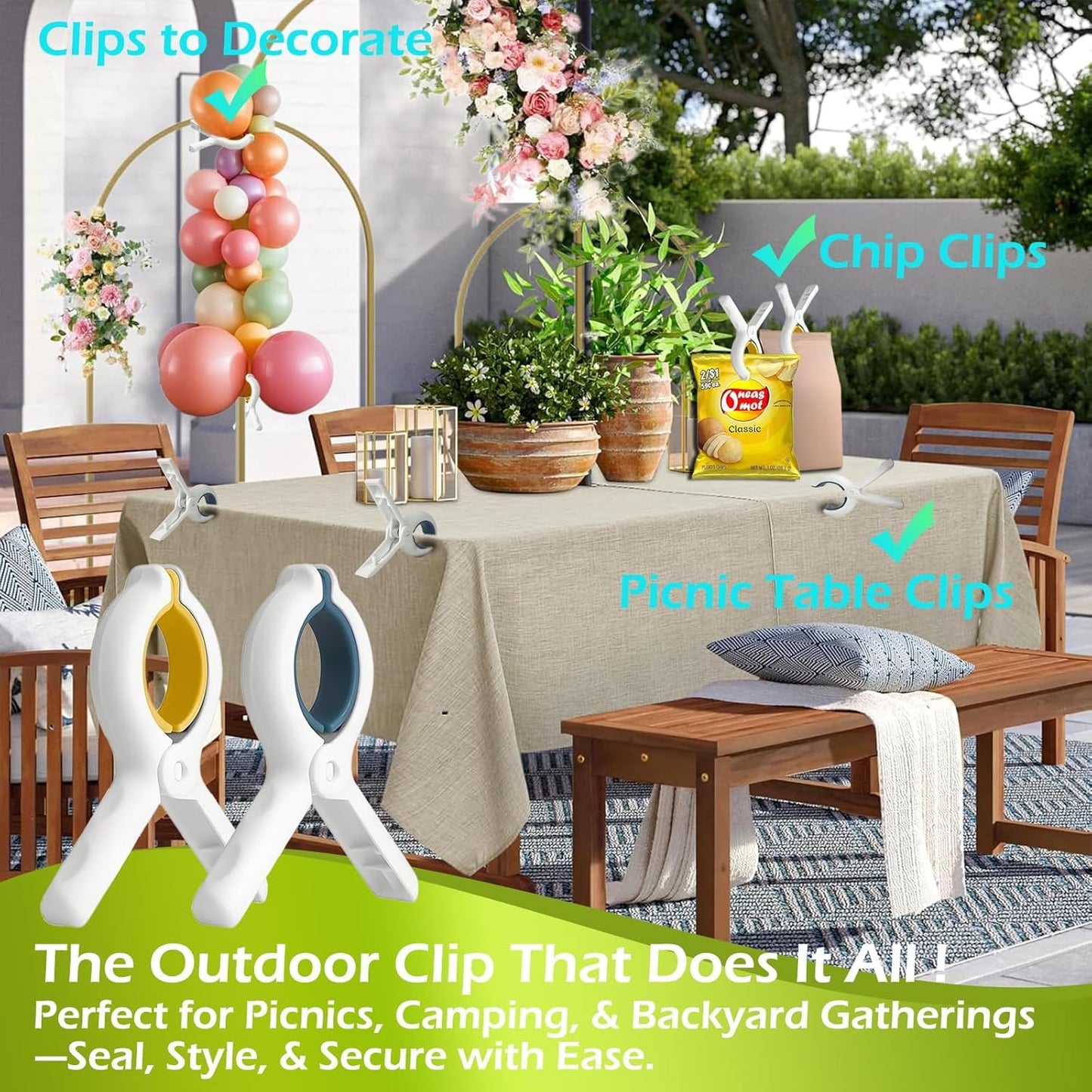 Extra LargeTowel Clips for Beach Chairs 12 Pack,3.7 Inch Beach Towel Clips,Towel Clips Strong gripping Power Suitable for Family Vacation and Poolside Leisure