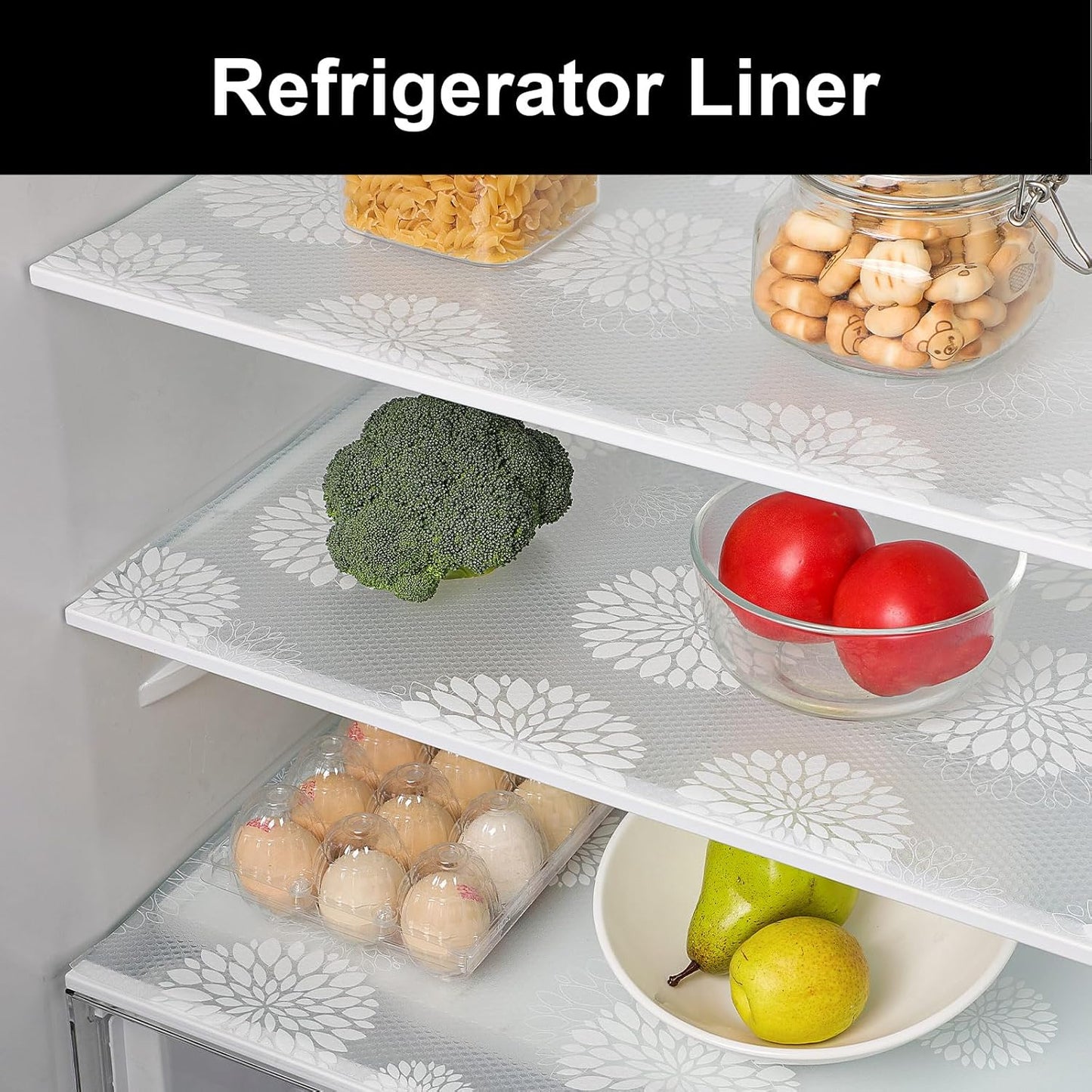 Cooyes Shelf Paper for Kitchen Cabinets Non Adhesive, Waterproof & Oil-Proof Kitchen Drawer Liner for Refrigerator Drawer Fridge Cupboard (23.6 Inch W x 354 Inch L)