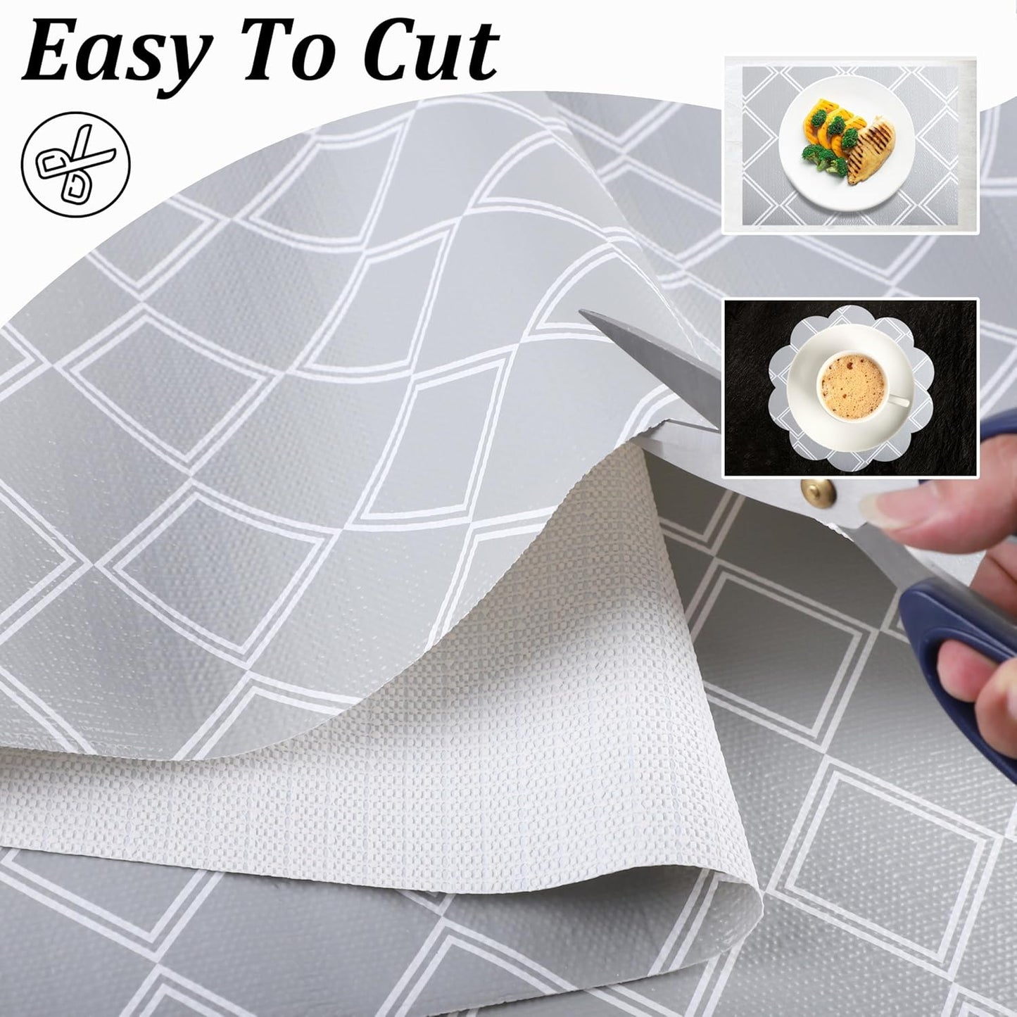 Cabinet Liners for Shelves Waterproof 20 Inch X 20 FT Shelf Liners for Kitchen Cabinets Non-Adhesive Drawer Liners Non Slip Grip Cupboard Paper Liners for Kitchen Bathroom Closet Fridge Pantry