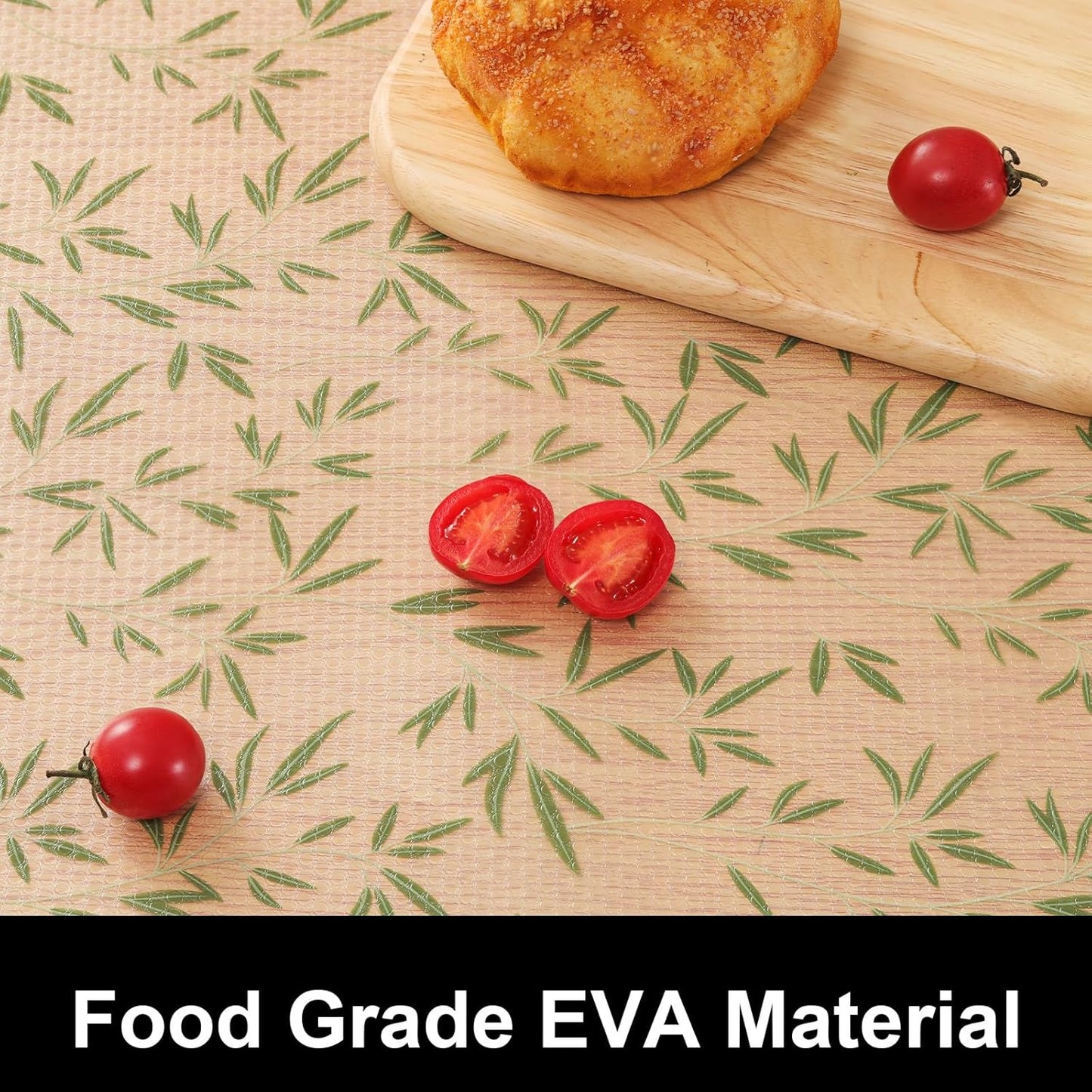 Cooyes Shelf Liner Drawer Liners, Shelf Liners for Kitchen Cabinets, Non Adhesive Cabinet Liner, EVA Waterproof Non-Slip Refrigerator Liners for Kitchen, Drawer