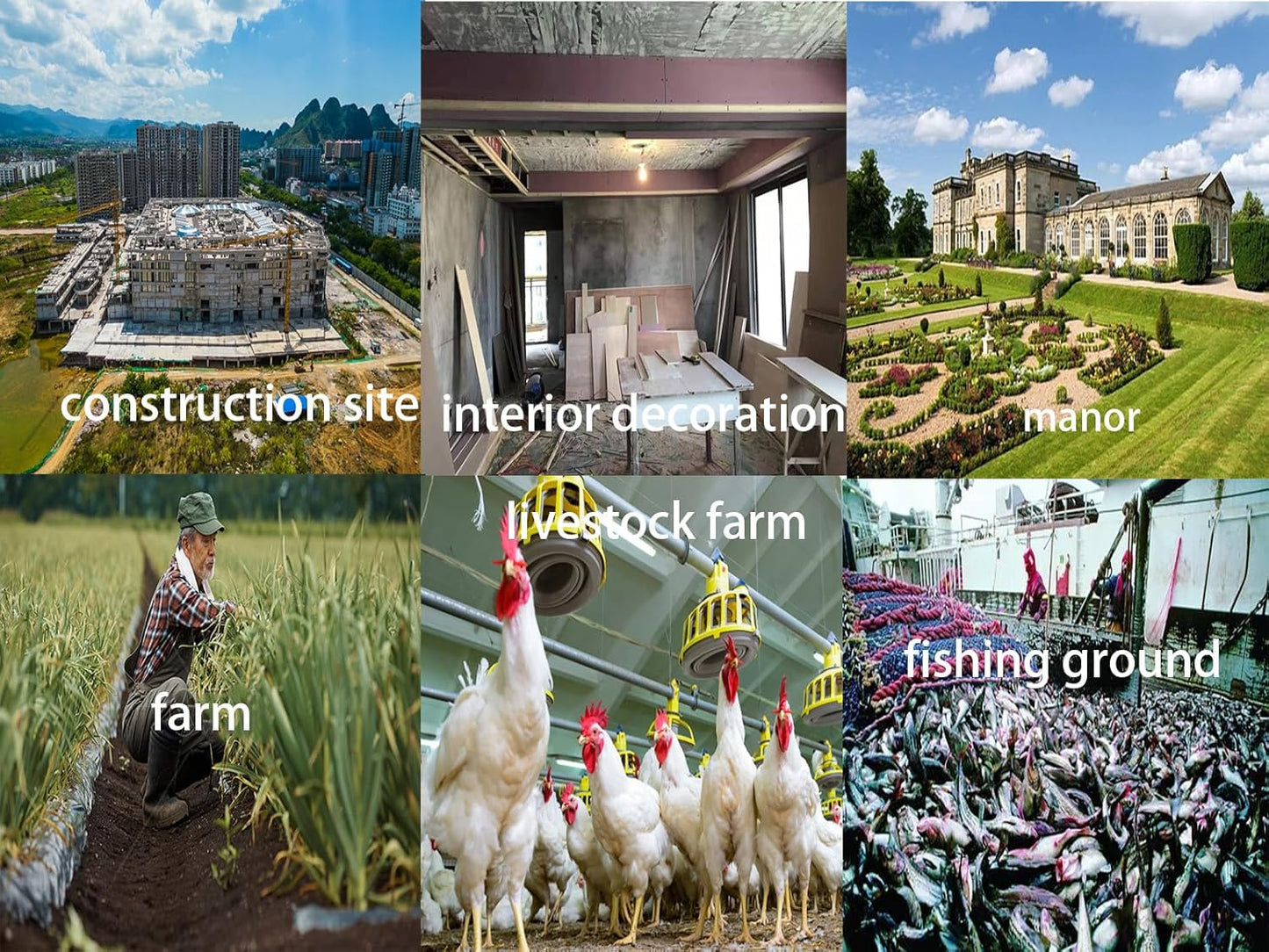 48 gallon heavy duty trash bags, 39.37x47.24 inches, black, extra strong construction & yard bags for commercial, industrial, garden waste, leakproof & puncture resistant(30 pieces）