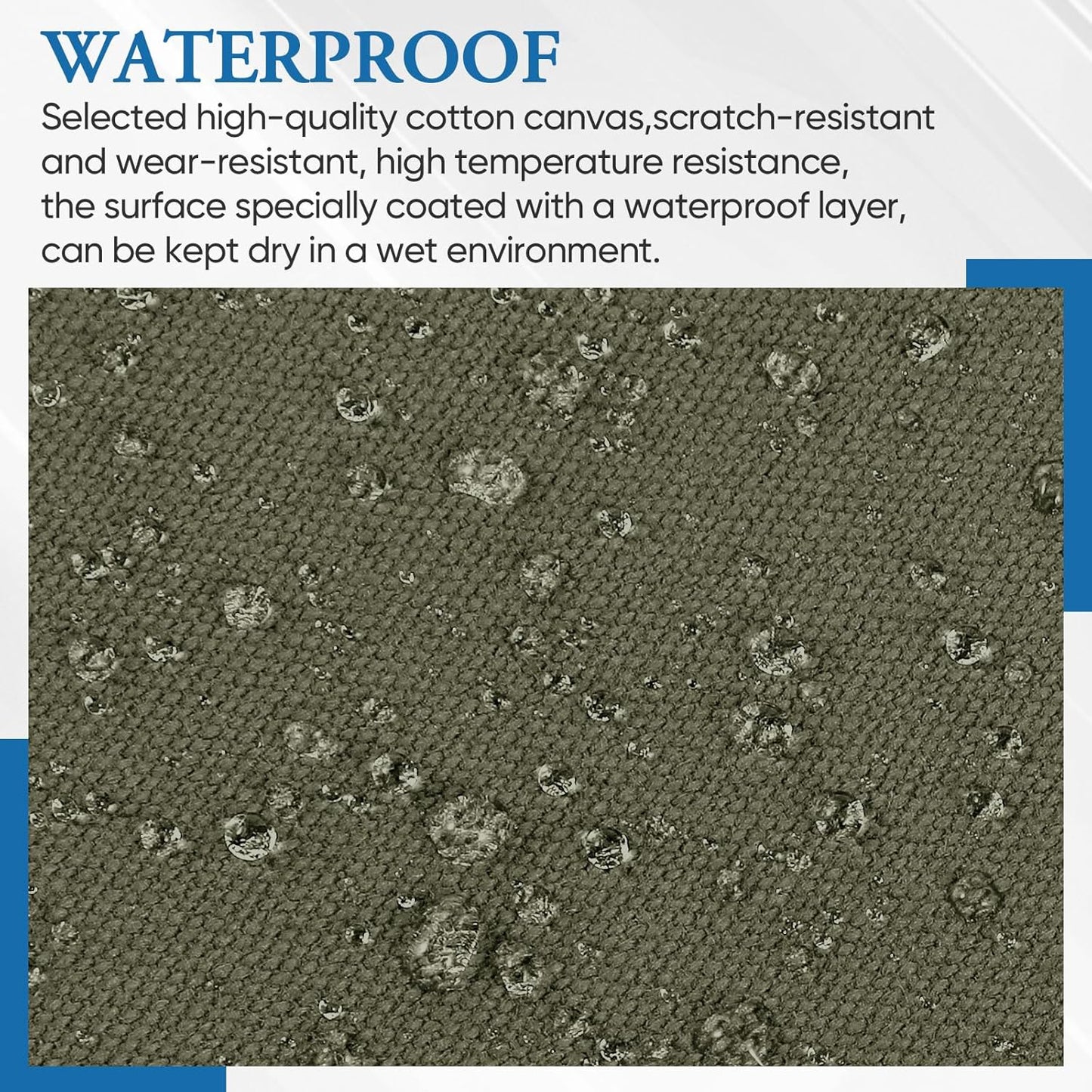 Canvas Repair Patch 5.5 x 8 Inches 6Pcs Self-Adhesive Waterproof Canvas Patch Kit for Repairing Tents,Sofas,Boat Covers,Camping Chair,Awnings,Car Seats.（Army Green）