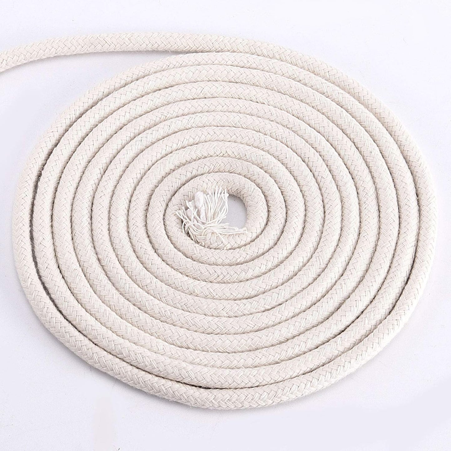 328 Feet 1/4 Inch White Natural Cotton Rope, Cotton Clothesline Rope, All-Purpose Craft Rope for Clothes Hanger, Garden Flower Potted Plants, Laundry Line Dryer