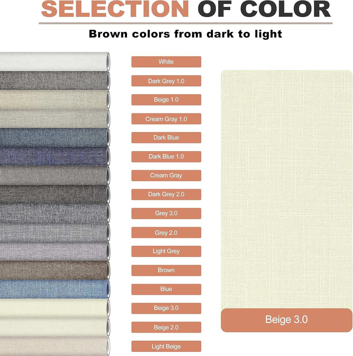 Fine Linen Repair Patches, Self-Adhesive Linen Fabric Patches, 12X40 inch Extra Size, Multi Color, Can be Used for Linen Sofa Repair and Linen Clothes Repair(12" x 40",Beige 3.0)