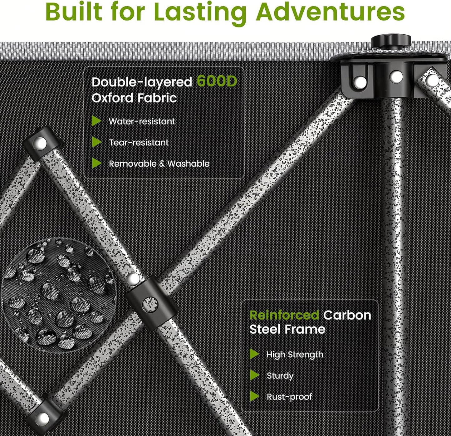 300L Collapsible Wagons Cart with Wheels Foldable, 440lbs Heavy Duty Folding Wagon, Upgraded Effortless Elegance, Foldable Wagon for Sports Beach Grocery Camping, Black & Gray