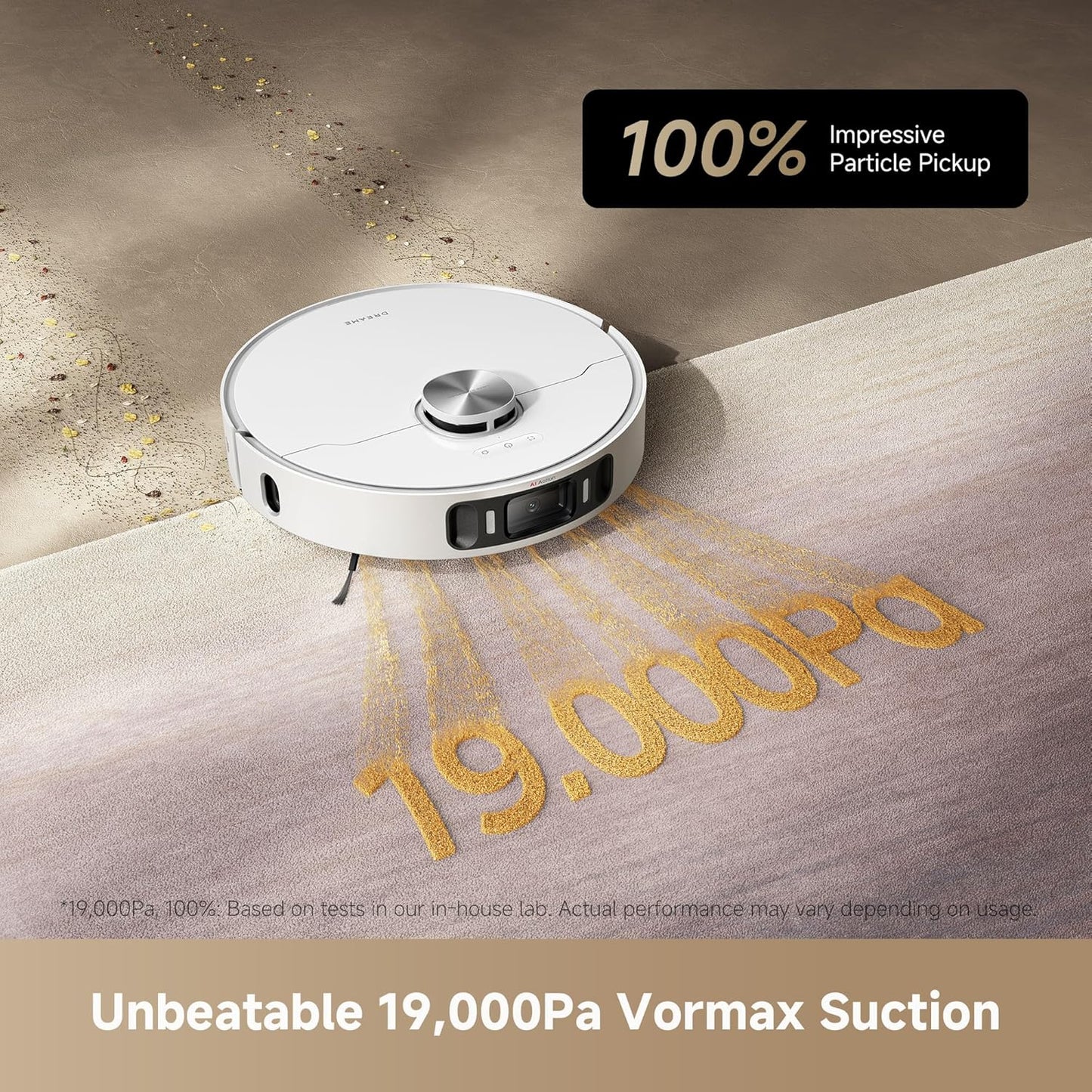 DREAME L40s Ultra AE Robot Vacuum and Mop Combo, 19,000Pa Suction, Self Emptying Dust Box, Flexible Mop & 167℉ Self Cleaning Washboard, Diverse Brush Selection, All-in-One Station, Auto Refill
