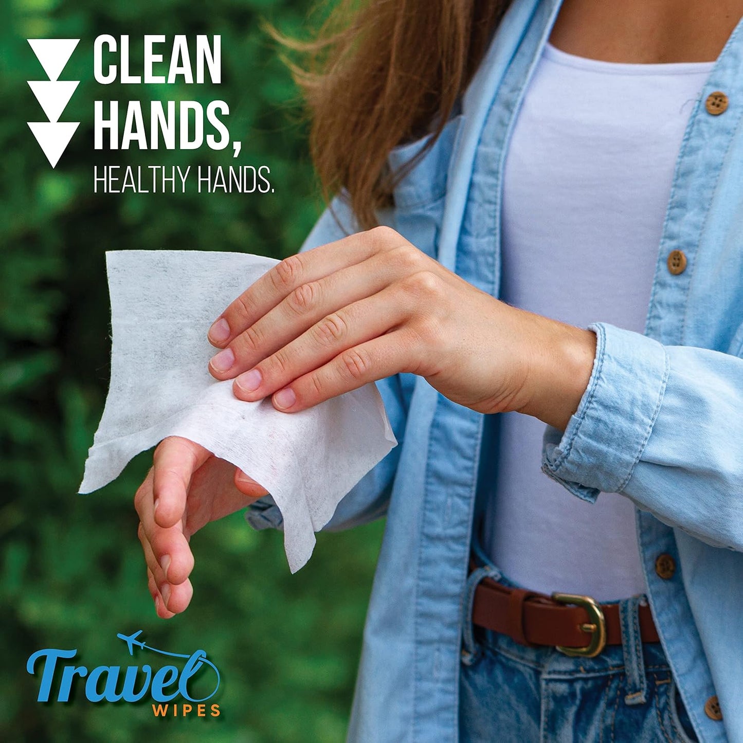 Hand Sanitizing Travel Wipes – 30ct Individually Wrapped | Fragrance-Free, Moisturizing, 70% Isopropyl Alcohol Wipes | Travel, Home, Office, Daily Use | Made in USA