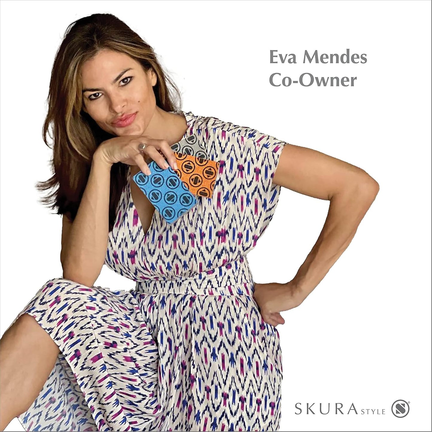 Skura Style Smart 4 Pack Odor Free Non-Scratch Scrub Pads for Sink, Counters, Surfaces, Pots, Pans, Dishwashing with Color-Fade Change Indicator