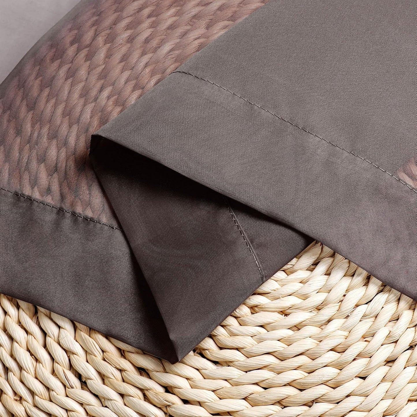 Chyhomenyc Sheer Curtains 63 Inch Length 2 Panels, Light Filtering Rod Pocket Window Sheer Curtain Drapes for Bedroom Living Room, 42Wx63L, 2 Panels, Chocolate Brown