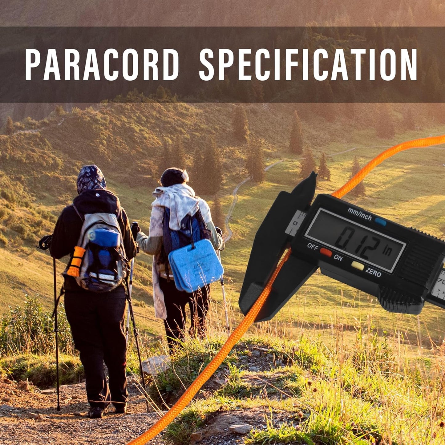 Braid 7 Strand Outdoor Survival Paracord Polyester Rope Nylon Rope Mix Thick Heavy Duty Ropes 5/32'' 50ft 4Packs High Strength Perfect for Clothesrope Camping Hiking and Other Outdoor Activities