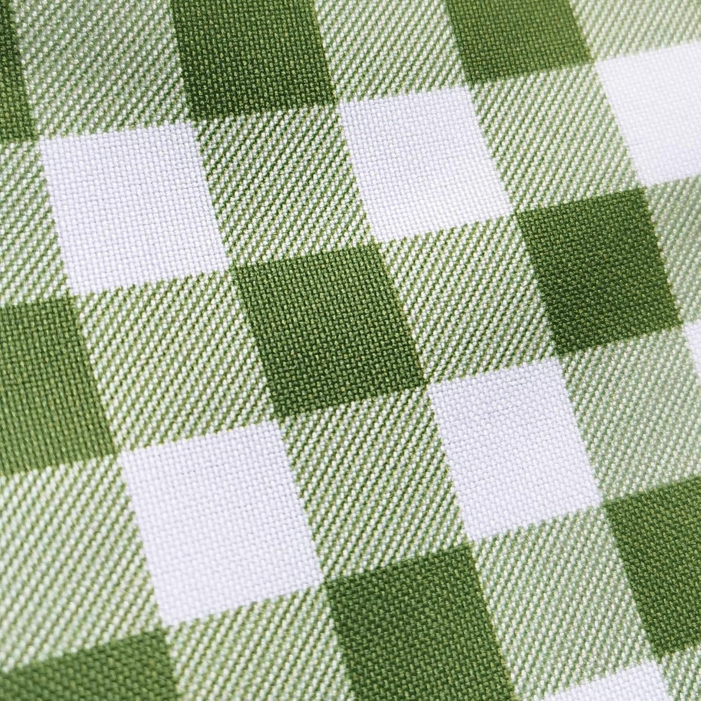 Classic Gingham Tablecloth Fabric - Oblong 58x120 Water Resistant Chequered Pattern Table Cloth for Indoor/Outdoor Use - Tabletop Cover for Birthday, Picnics, Gardens, and Parties