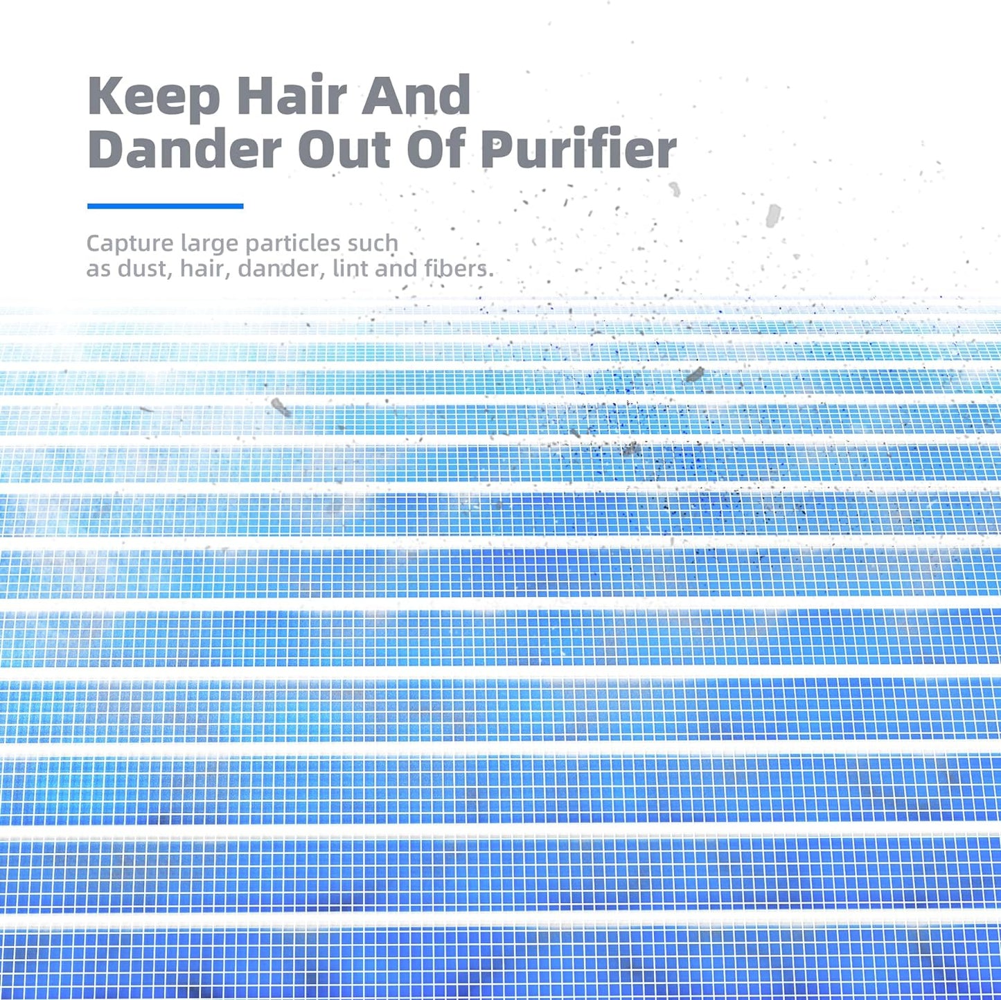 AROEVE MK04 Air Filter Suitable for MK04 for Dust, Pet Dander, Smoke, Pollen for Bedroom and Office- Standard Version(2 Pack)