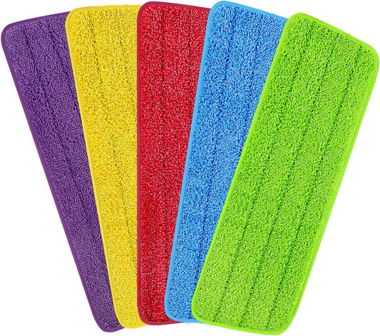 16.5 inch Reusable Mop Pads Microfiber Spray Mop Replacement Heads for Wet/Dry Mops Compatible with Bona Floor Care System (5 Pack)