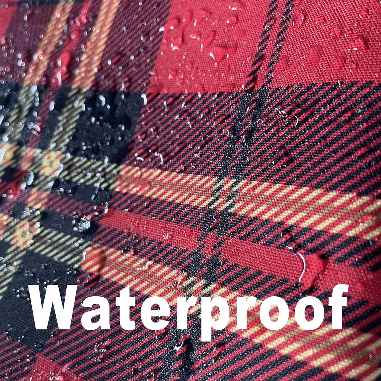 Red GinghamTartan Christmas Plaid Tablecloth - Rectangular 58x102 Inch Water Resistant Table Cloth for Indoor/Outdoor Use - Holiday Table Cover for Kitchen, Picnics, and Parties