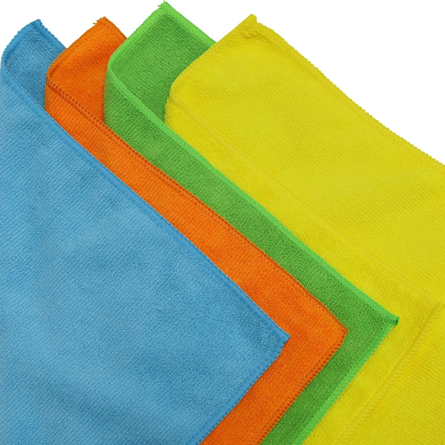 Simple Houseware Microfiber Cleaning Cloth 20 Pack, 12" x 16", 4 Colors