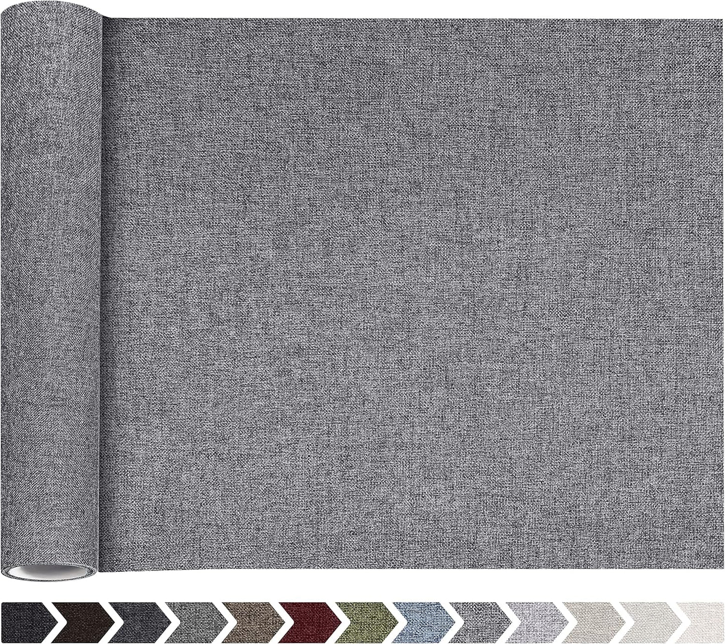Fine Linen Fabric Patches, Self-Adhesive, Extra Large 12x40 Inch, Multi Color, for Sofa & Clothes Repair